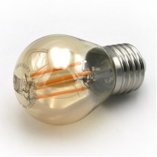 Λάμπα LED Σφαιρική 4W E27 230V 400lm 2200K Θερμό φως Μελί Γυαλί 13-2716400